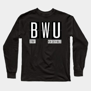 BWU - Sydney Airport Code Souvenir or Gift Shirt Apparel Long Sleeve T-Shirt